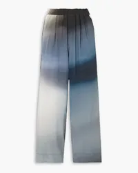 GAUCHERE Pleated ombré woven pants - Blue Blue