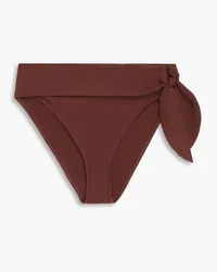 Zimmermann Knotted mid-rise bikini briefs - Brown Brown