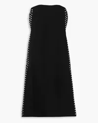 Proenza Schouler Strapless embellished cady midi dress - Black Black