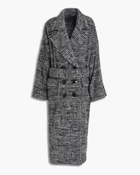 Dolce & Gabbana Double-breasted Prince of Wales checked wool-blend coat - Gray Gray