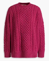 &Daughter Cable-knit wool sweater - Purple Purple