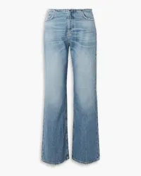 Haikure Korea WB distressed boyfriend jeans - Blue Blue