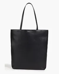 Serapian Pebbled-leather tote - Black Black