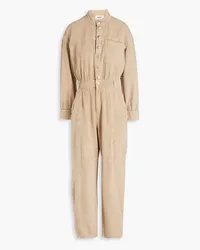 ba&sh Dincy cropped denim jumpsuit - Neutral Neutral