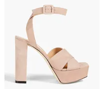Royal suede platform sandals - Pink