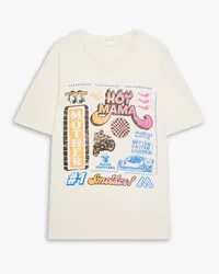 Mother Printed cotton-jersey T-shirt - Yellow Yellow