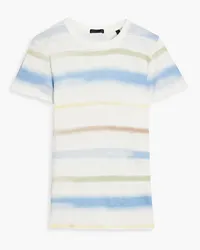 ATM Striped slub cotton-jersey T-shirt - White White