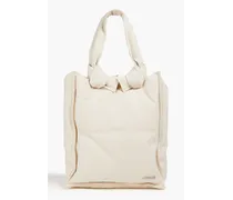 Knotted shell tote - White