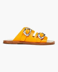 Rag & Bone Buckled leather slides - Yellow Yellow