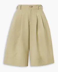 NICHOLAS Amy pleated twill shorts - Neutral Neutral