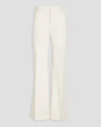 Frame Denim Le Palazzo cotton-blend twill wide-leg pants - White White