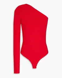 Victoria Beckham One-sleeve stretch-knit bodysuit - Red Red