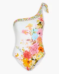 Camilla Embellished floral-print swimsuit - Pink Pink