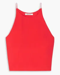 GAUCHERE Cropped twill camisole - Red Red