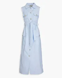 Giuliva Heritage Collection Mary Angel cotton-piqué midi shirt dress - Blue Blue