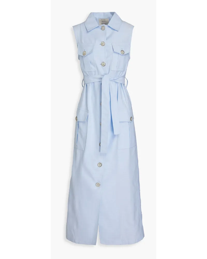 Giuliva Heritage Collection Mary Angel cotton-piqué midi shirt dress - Blue Blue