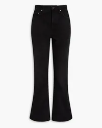 Totême High-rise kick-flare jeans - Black Black