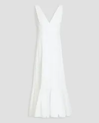 Philosophy Di Lorenzo Serafini Broderie anglaise cotton-blend midi dress - White White