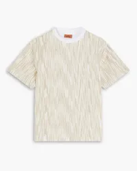 Missoni Space-dyed wool-blend T-shirt - Neutral Neutral