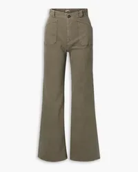 Mother Denim high-rise wide-leg pants - Green Green