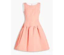 Flared silk-faille dress - Pink