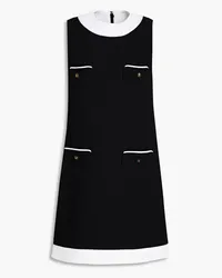 Moschino Button-embellished crepe mini dress - Black Black