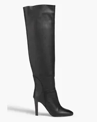 Giuseppe Zanotti Kubrick 105 pebbled-leather over-the-knee boots - Black Black