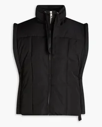 Ganni Padded twill vest - Black Black