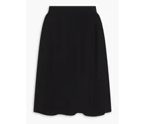 Wool-blend mini skirt - Black