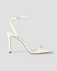 Jimmy Choo Jaxon 95 patent-leather sandals - White White