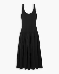 Ninety Percent Flos cotton and TENCEL Modal-blend maxi dress - Black Black