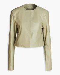 Loulou Studio Bor leather jacket - Green Green