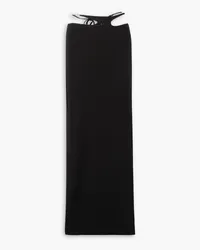 Christopher Esber Embellished cutout jersey maxi skirt - Black Black