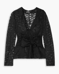 Cortana Laure tie-detailed lace jacket - Black Black