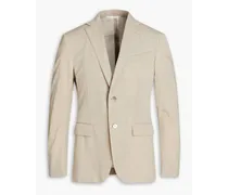 Wool and silk-blend seersucker blazer - Gray