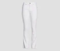 Low-rise bootcut jeans - White