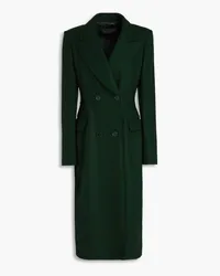 Alberta Ferretti Double-breasted wool-blend felt coat - Green Green