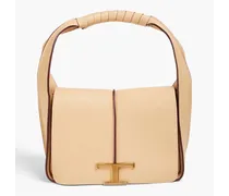 T Timeless leather tote - Neutral