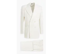 Wool-crepe suit - White