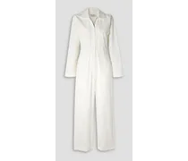 Looker cotton-canvas jumpsuit - White