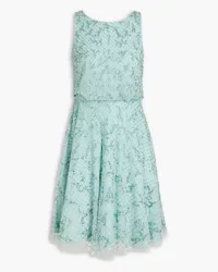 Aidan Mattox Embellished tulle dress - Blue Blue