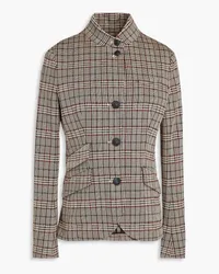 Rag & Bone Checked cotton-blend jacquard blazer - Gray Gray