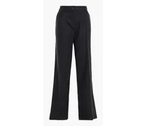 Paline pleated wool-blend wide-leg pants - Gray