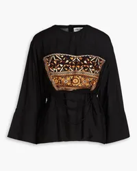 Antik Batik Bettina embroidered woven blouse - Black Black