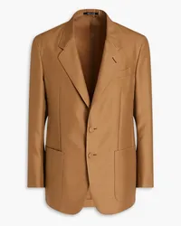 Dunhill Wool and silk-blend blazer - Brown Brown