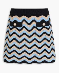 Rebecca Vallance Tatiana crocheted cotton mini skirt - Black Black