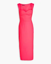 Alex Perry Neon crepe midi dress - Pink Pink