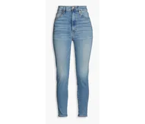 Beatnik cropped high-rise skinny jeans - Blue