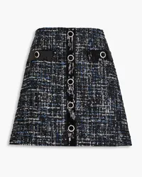 Rebecca Vallance Jacques embellished metallic tweed mini skirt - Black Black