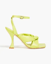 Stuart Weitzman Playa knotted leather sandals - Green Green